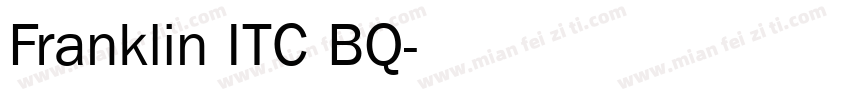 Franklin ITC BQ字体转换